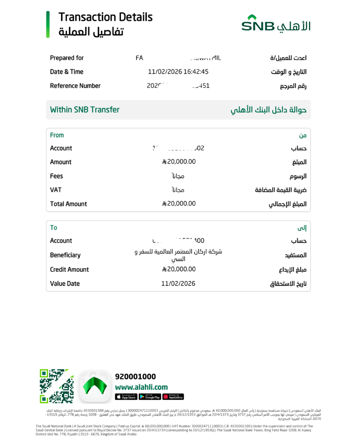 Bukti transfer klien 3